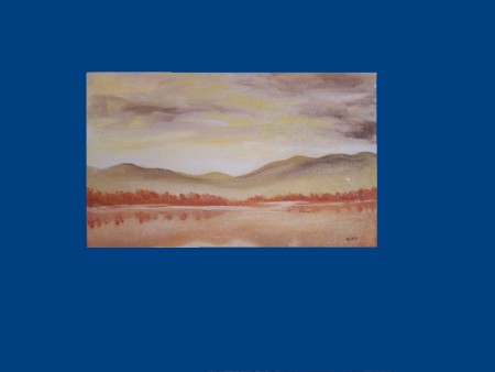 Žltá rieka - olej,sololit - 20x50 - 22 €